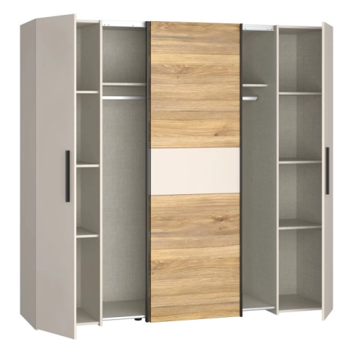 Szafa ubraniowa 200 cm Piaskowy / Piaskowy